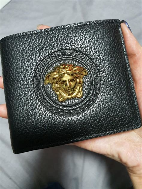 mens wallets versace|versace medusa wallet.